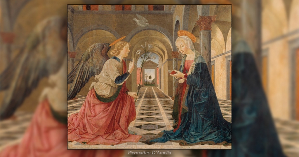 Annunciazione - Piermatteo D'Amelia - Museo Isabella Stewart Gardner - Boston. 
